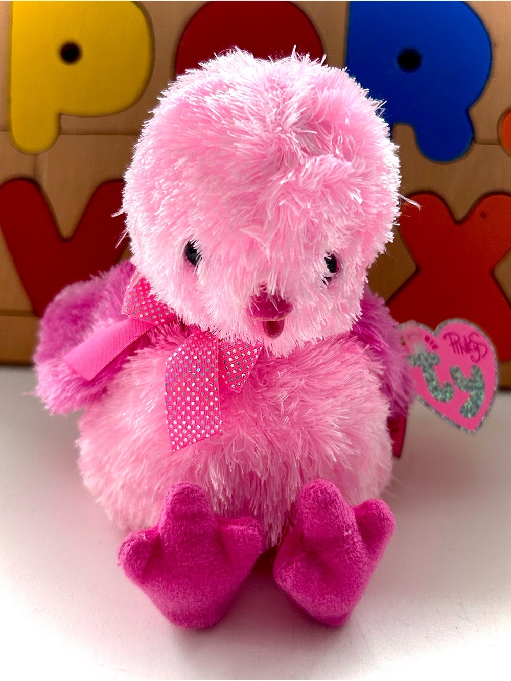 NWT TY Beanie Baby Pinkys Chenille the Chick